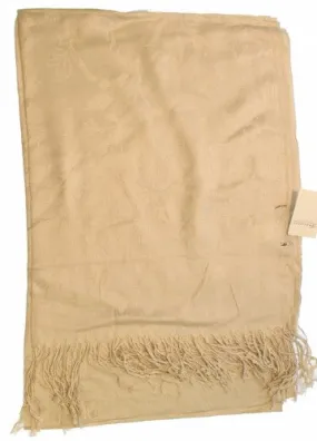 100% Viscose Scarf - Beige