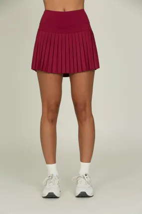 15" Mulberry Pleated Tennis Skirt