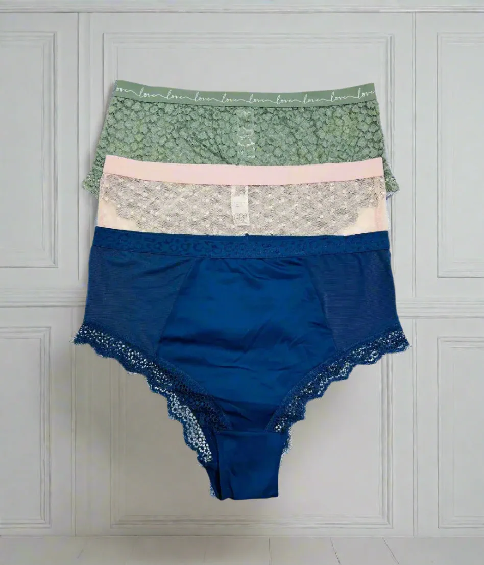 3 Pack Mixed Midi Briefs