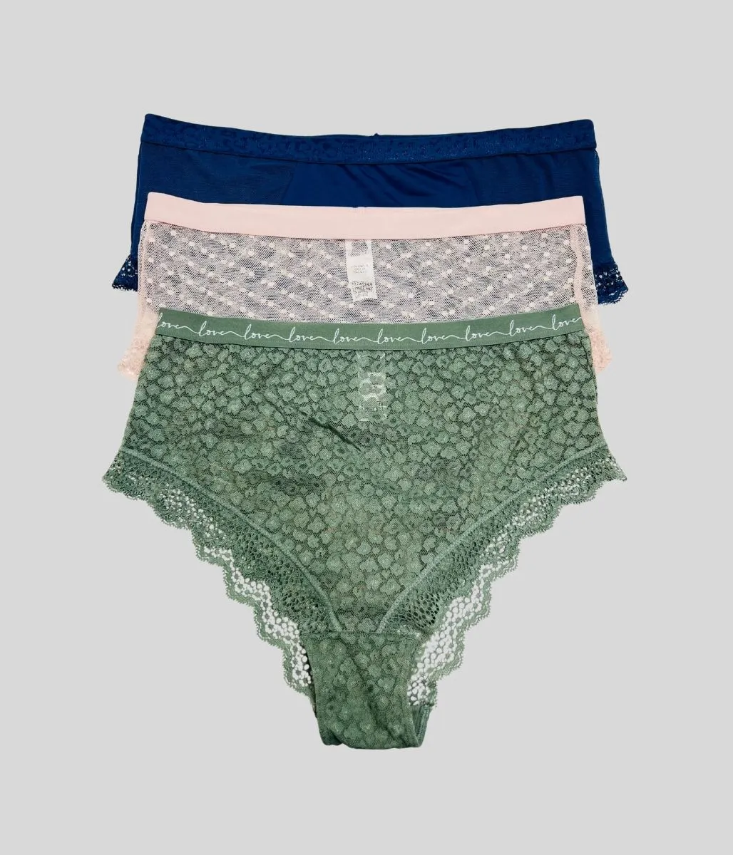 3 Pack Mixed Midi Briefs