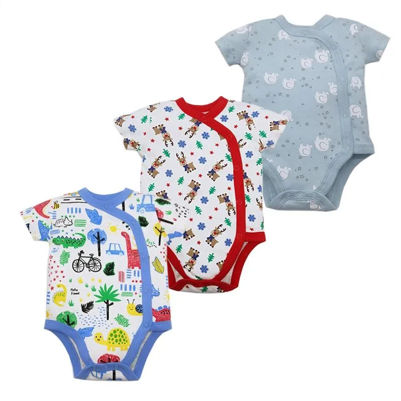 3PCS/Pack Soft Cotton Baby Bodysuit