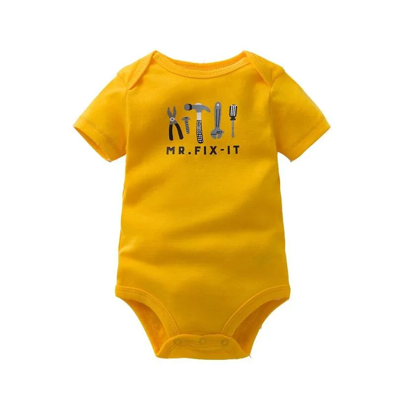 3PCS/Pack Soft Cotton Baby Bodysuit