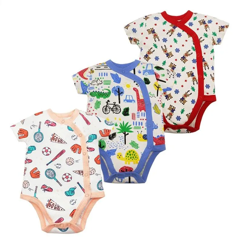 3PCS/Pack Soft Cotton Baby Bodysuit