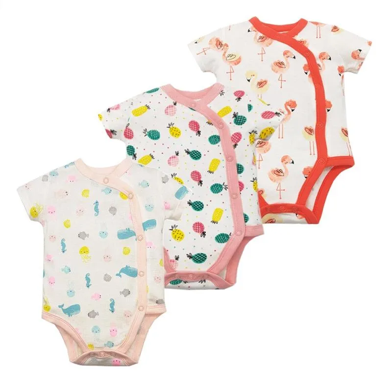 3PCS/Pack Soft Cotton Baby Bodysuit