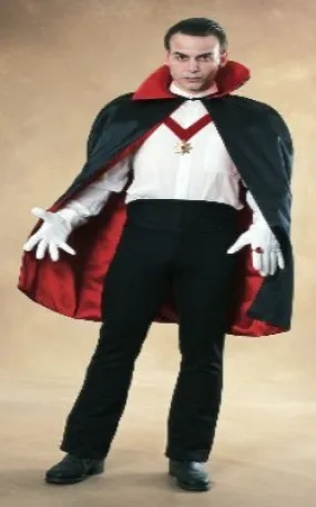 45" LINED SATIN CAPE