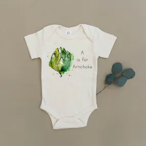A is for Artichoke Organic Baby Onesie®