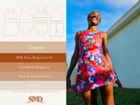 Adult Tropea Swim and Athletic Wear Digital Sewing Pattern Sizes 0-32