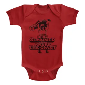 Andre The Giant Bodyslam Baby Bodysuit