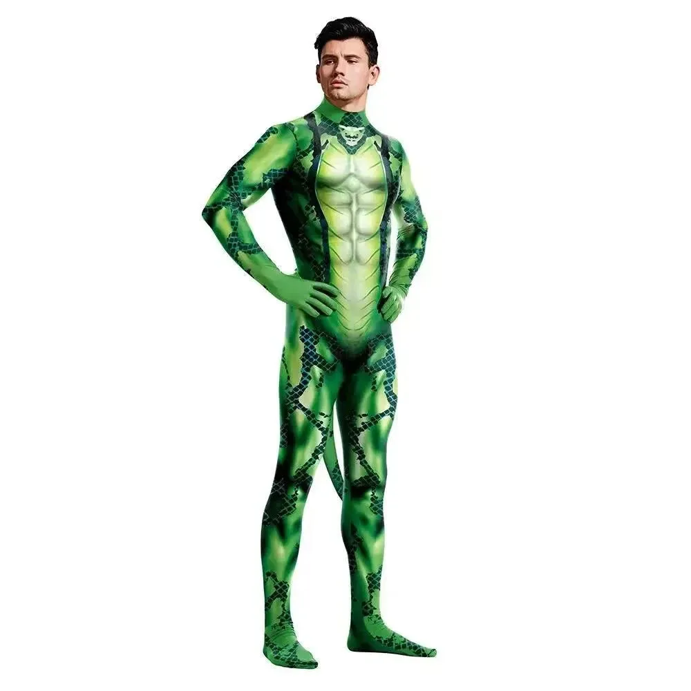 Animal Cosplay Carnival Costume Adults Bodysuit Unisex with Paws and Tail