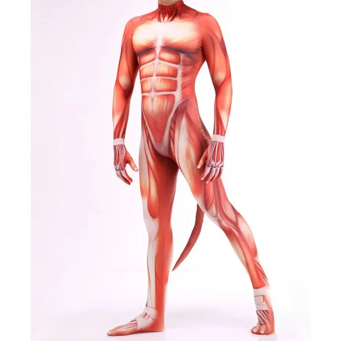 Animal Cosplay Carnival Costume Adults Bodysuit Unisex with Paws and Tail