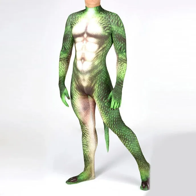 Animal Cosplay Carnival Costume Adults Bodysuit Unisex with Paws and Tail