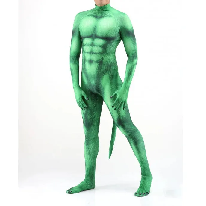 Animal Cosplay Carnival Costume Adults Bodysuit Unisex with Paws and Tail