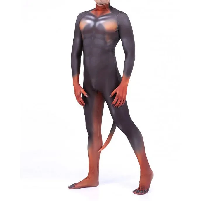 Animal Cosplay Carnival Costume Adults Bodysuit Unisex with Paws and Tail