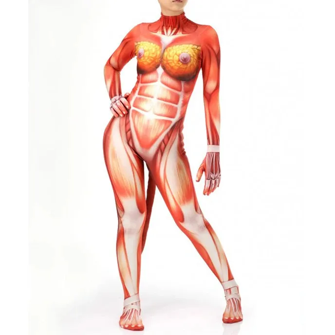 Animal Cosplay Carnival Costume Adults Bodysuit Unisex with Paws and Tail
