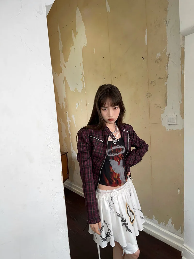 Animal Picture Nichi Flare Mini-Skirt