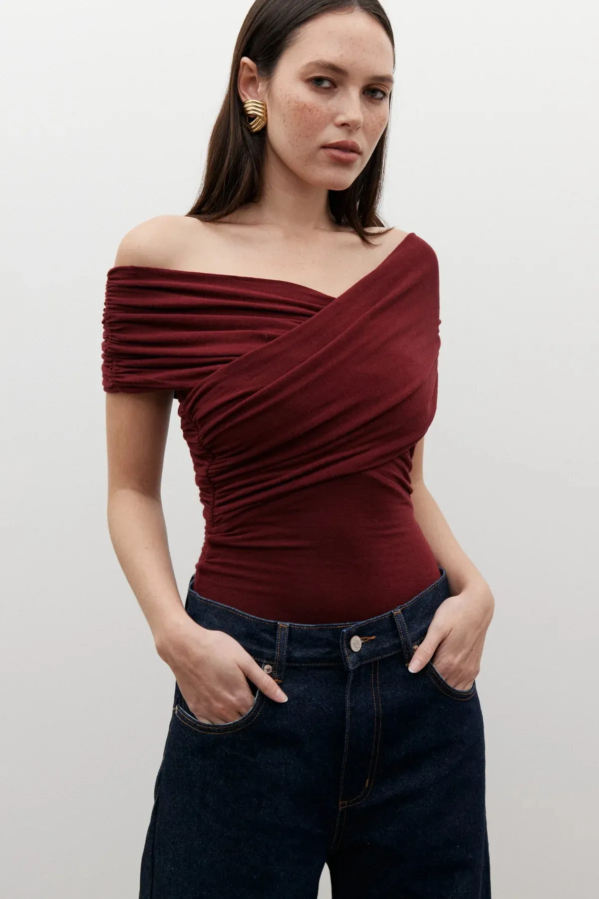 ARIANA BODYSUIT   WINE