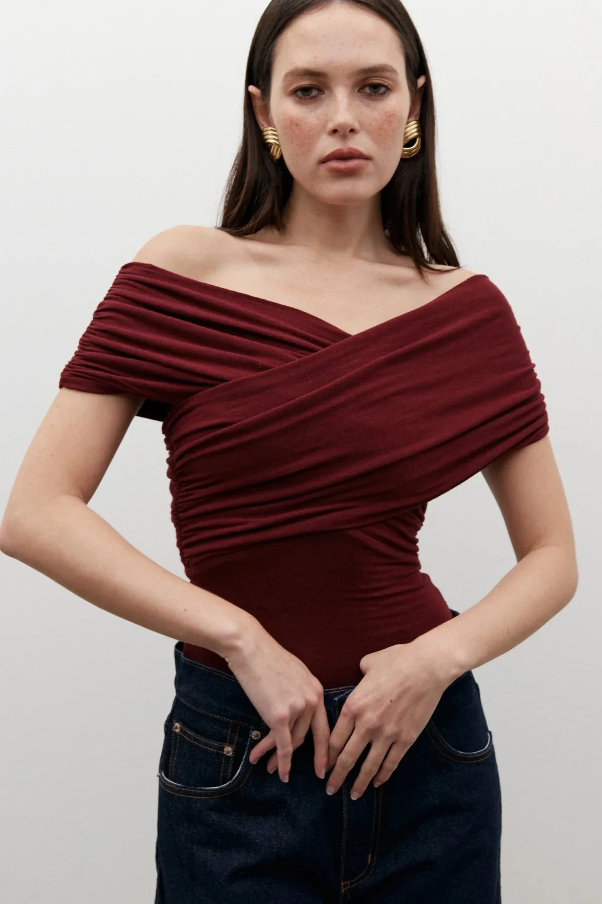 ARIANA BODYSUIT   WINE