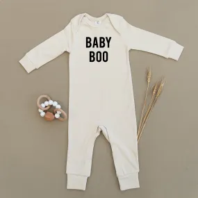 Baby Boo Halloween Organic Baby Playsuit
