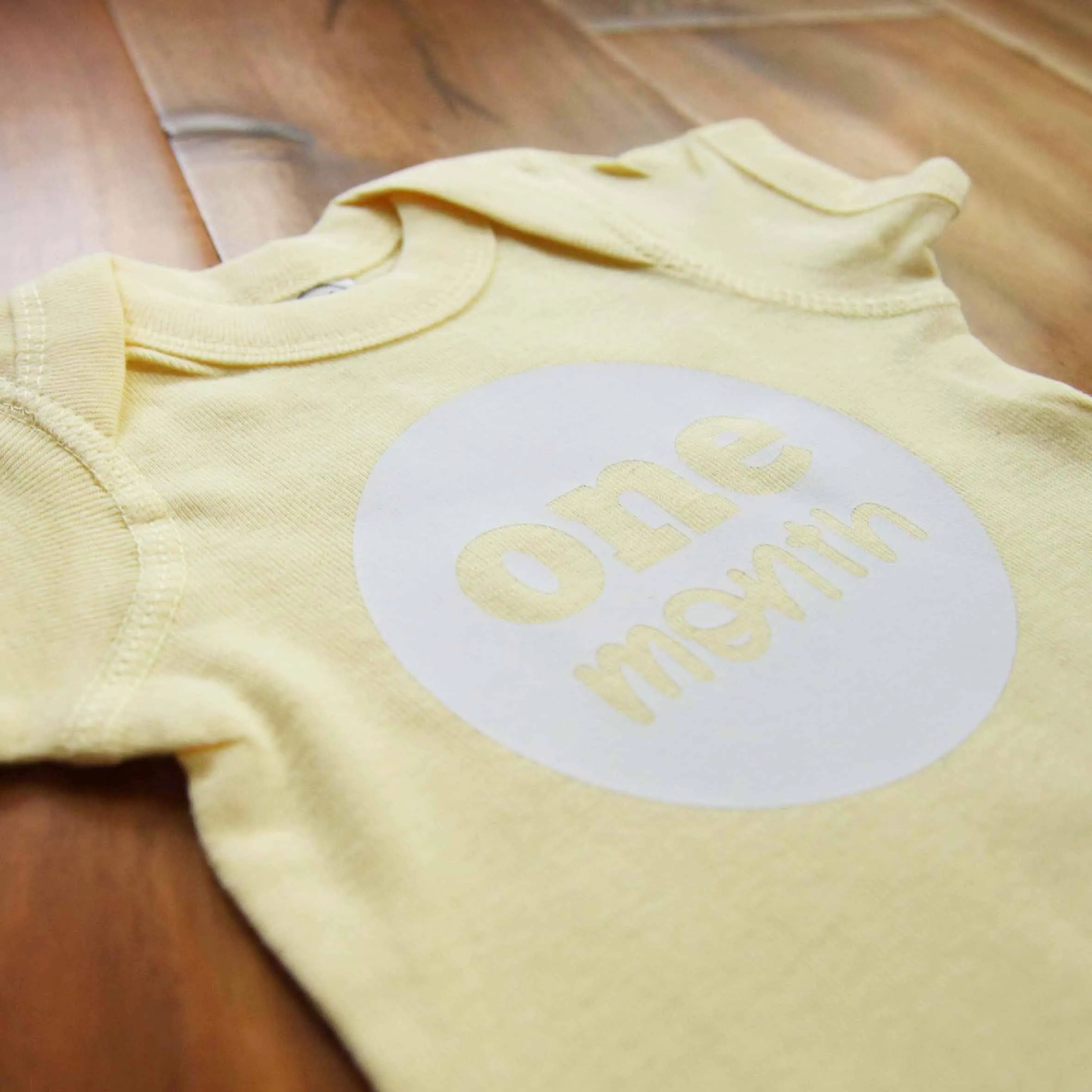 Baby Gender Neutral Monthly Photo Bodysuit Set
