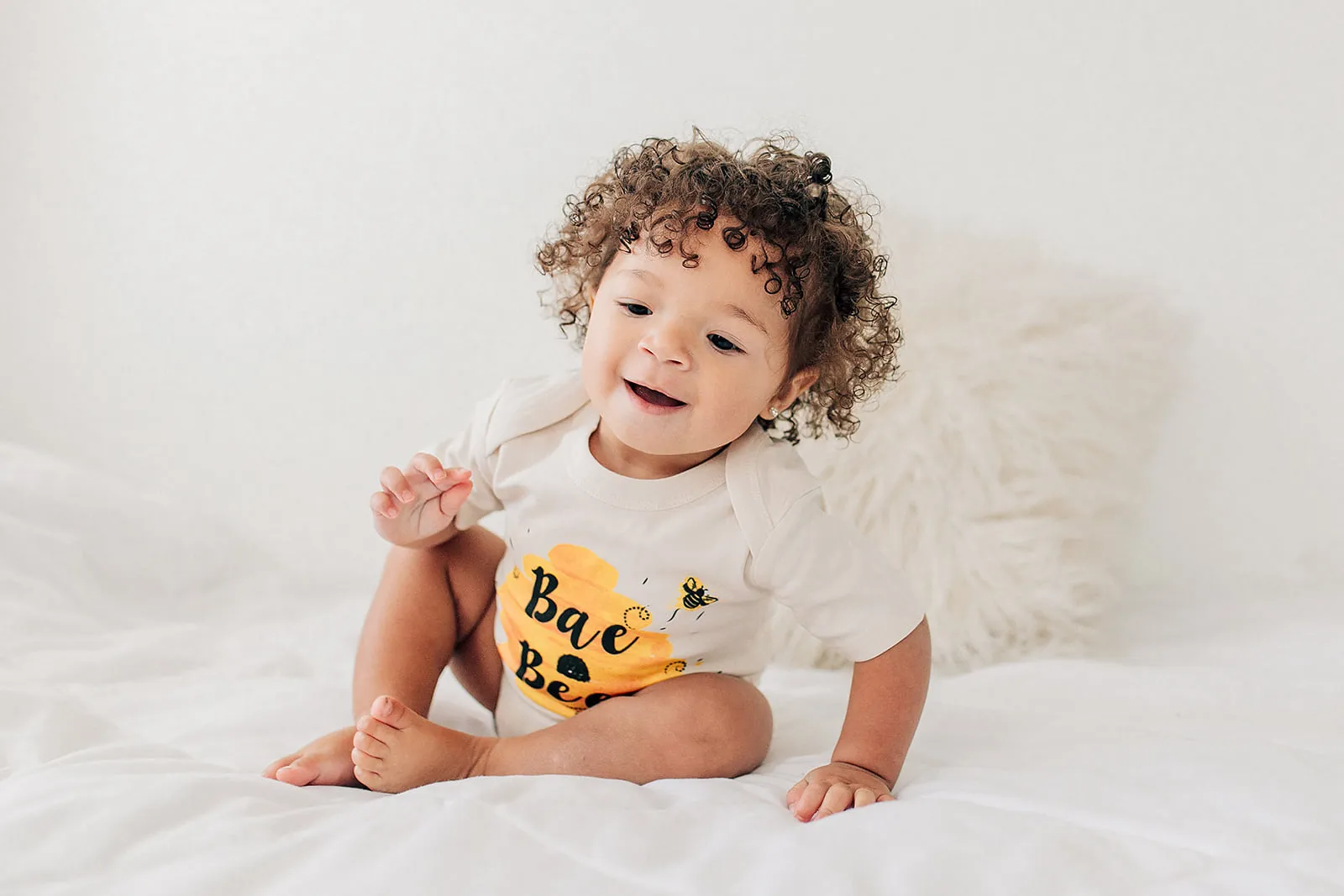 Bae Bee Bumblebee Honey Organic Baby Onesie®