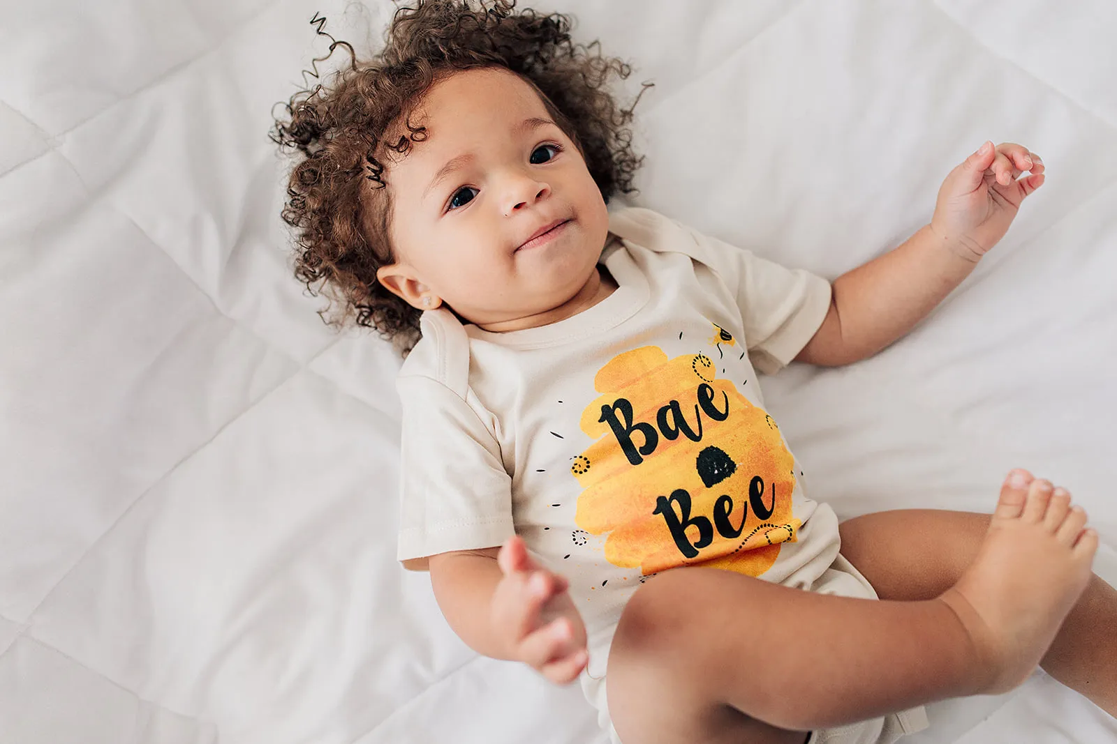 Bae Bee Bumblebee Honey Organic Baby Onesie®