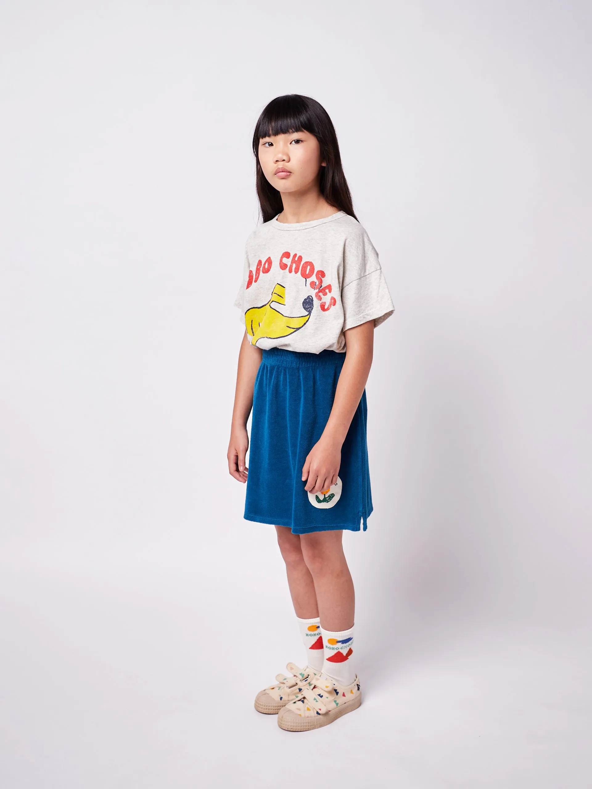 BC Wallfower Patch Terry Mini Skirt