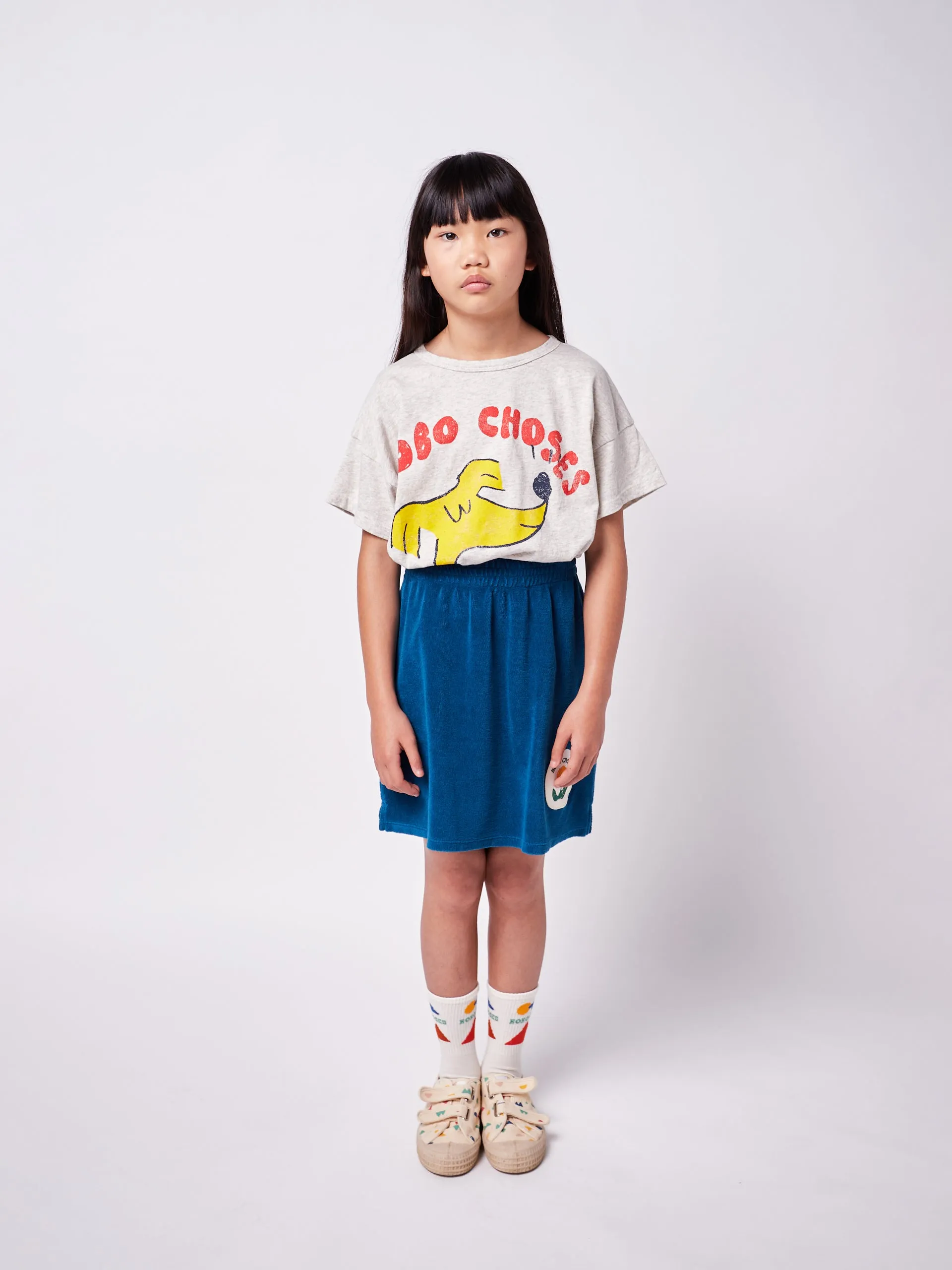 BC Wallfower Patch Terry Mini Skirt