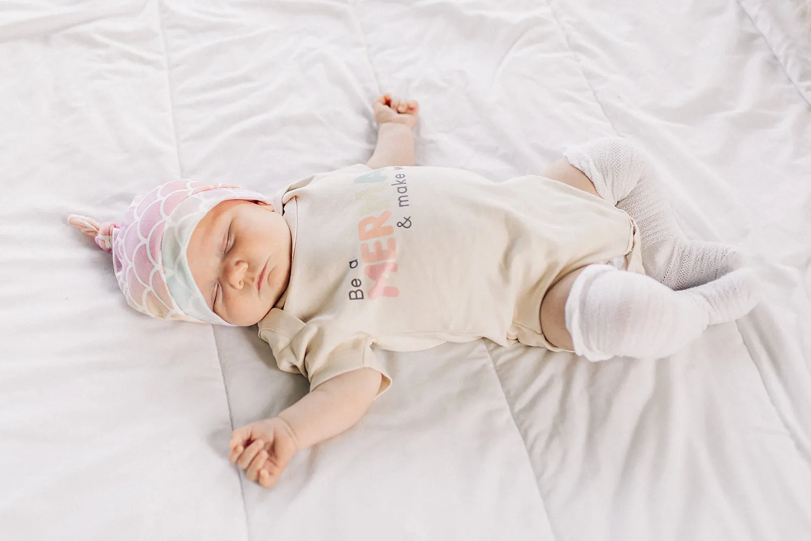 Be A Mermaid & Make Waves Organic Baby Onesie®