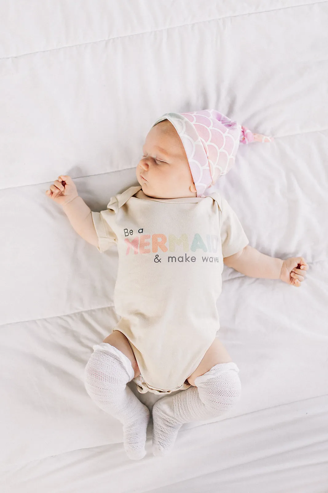 Be A Mermaid & Make Waves Organic Baby Onesie®