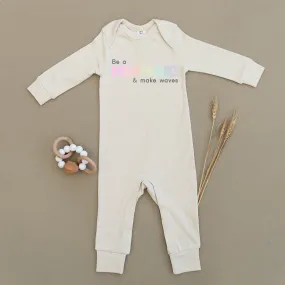 Be A Mermaid & Make Waves Organic Baby Playsuit