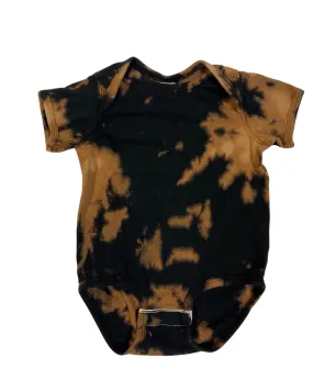 Black Gobi Bleach Wash Infant Bodysuit