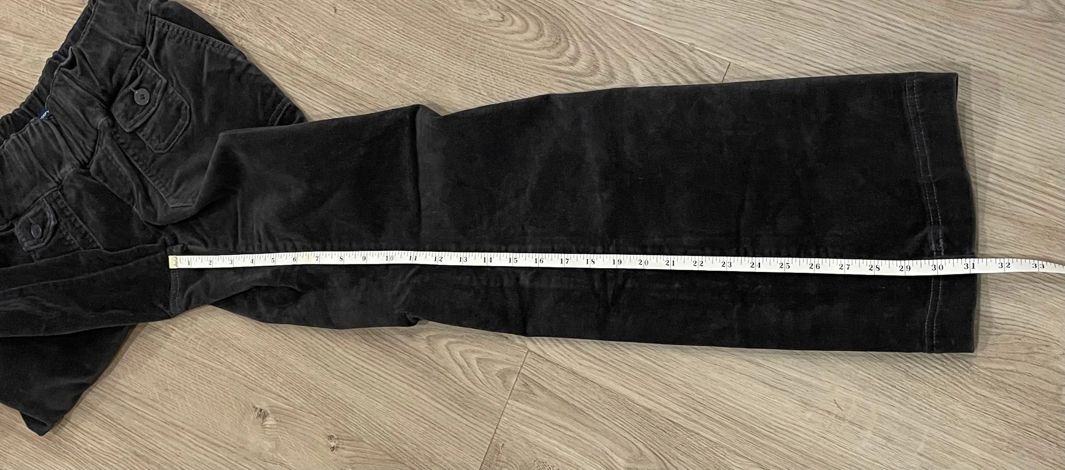 Black Maternity Velvety Pants, size X-Small, Maternity XS (0-2)