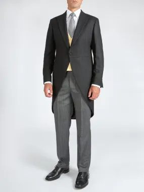Black Seaton Cashmere Wool Morning Coat