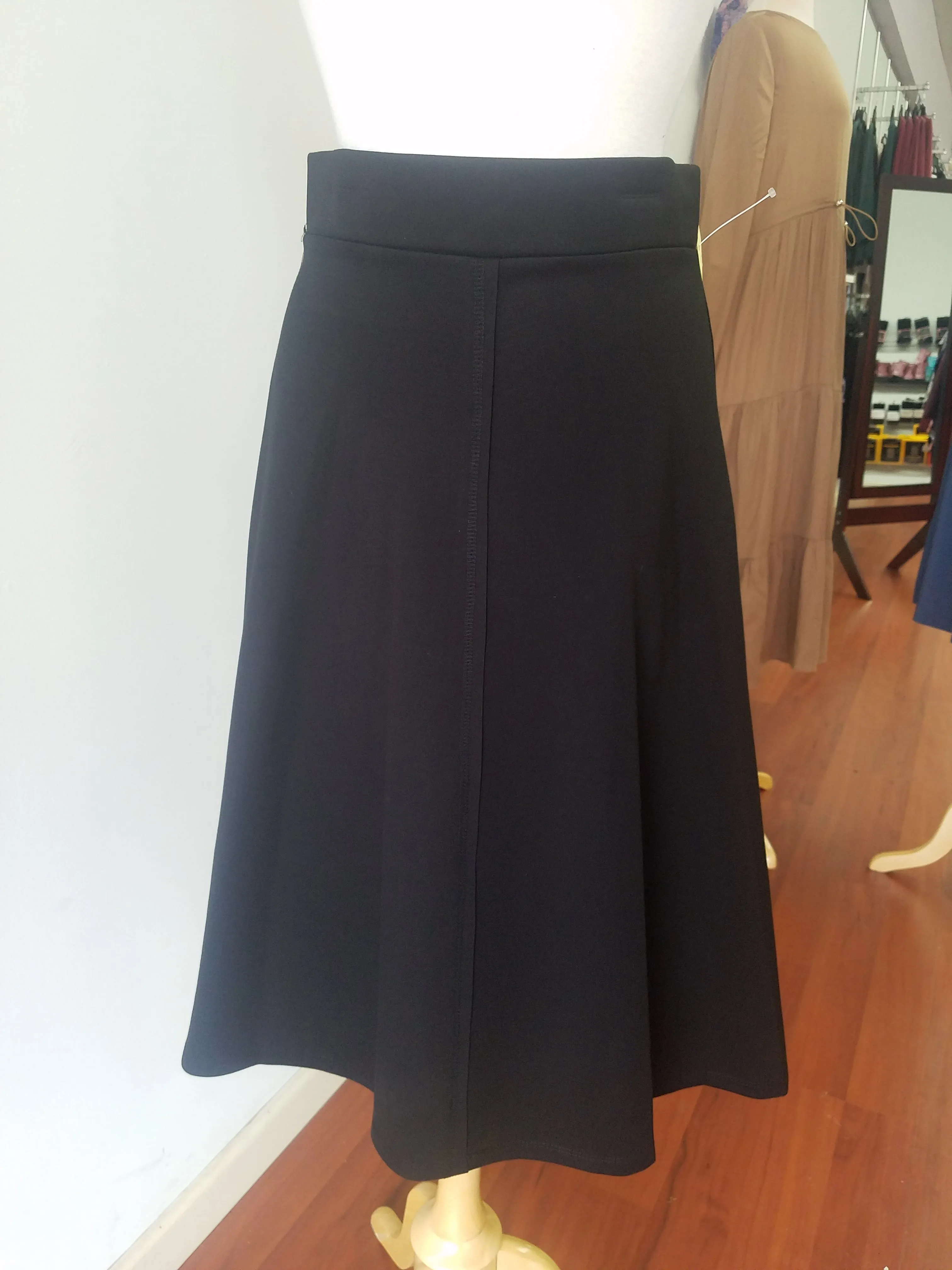 Black Stitch Skirt 29in