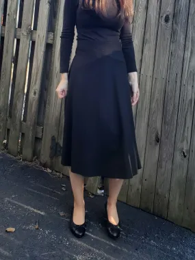 Black Stitch Skirt 29in