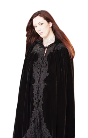 Black Victorian Lace Cape