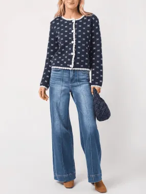 Bow Tie Knit Cardigan