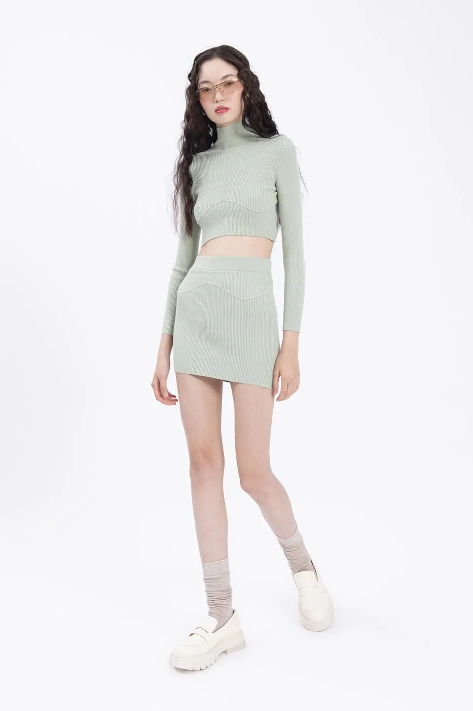 BSL Women Knitted mini skirt - Slatina