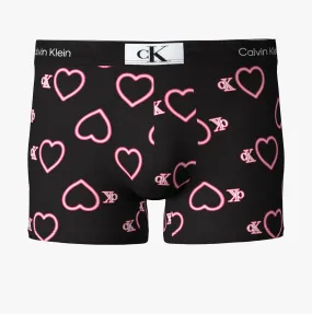 Calvin Klein Mens Heart Trunks Black