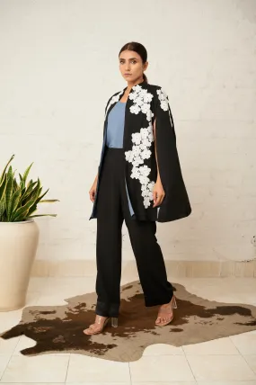 Cape formal black co-ord set