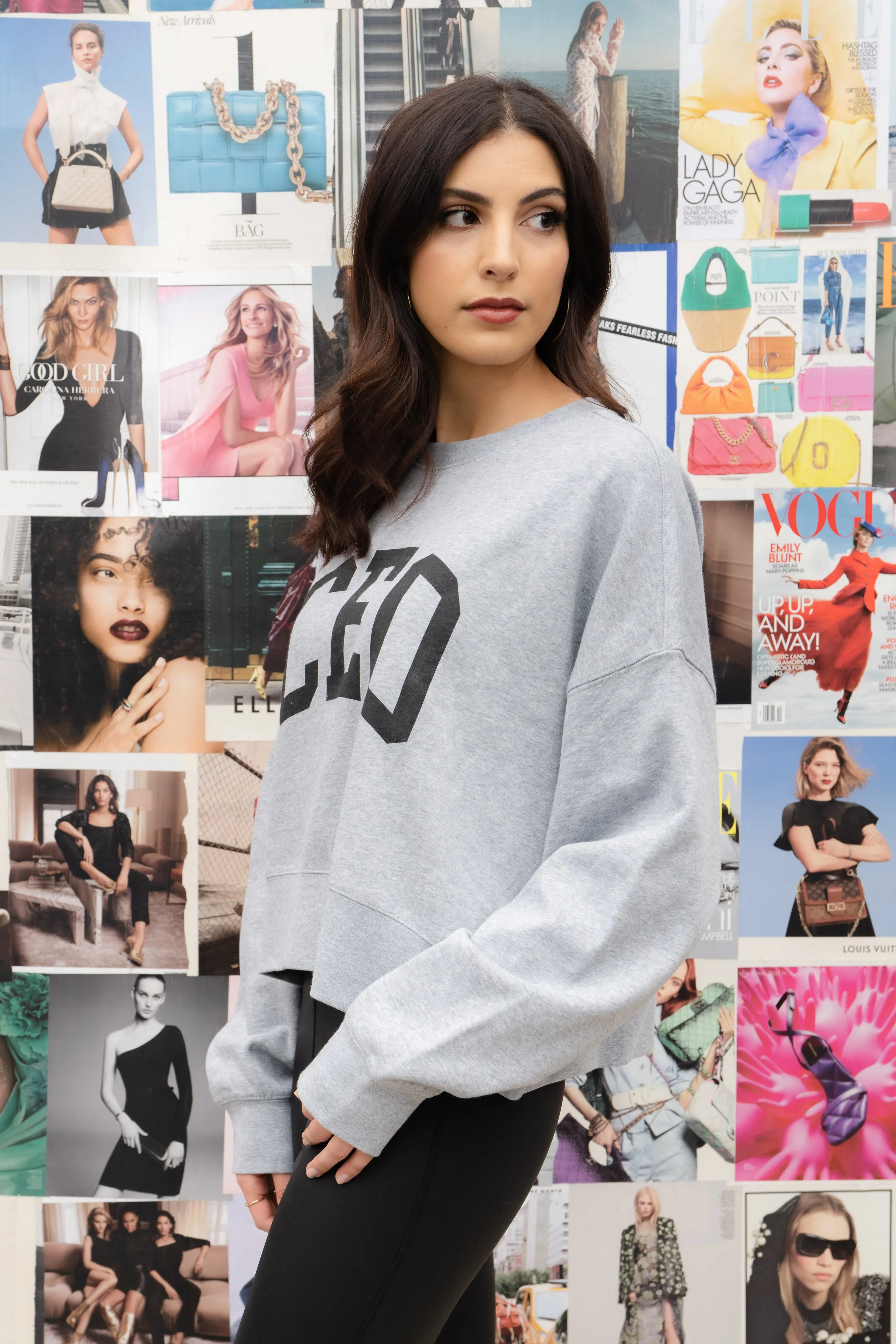CEO OVERSIZED CROP SWEATSHIRT