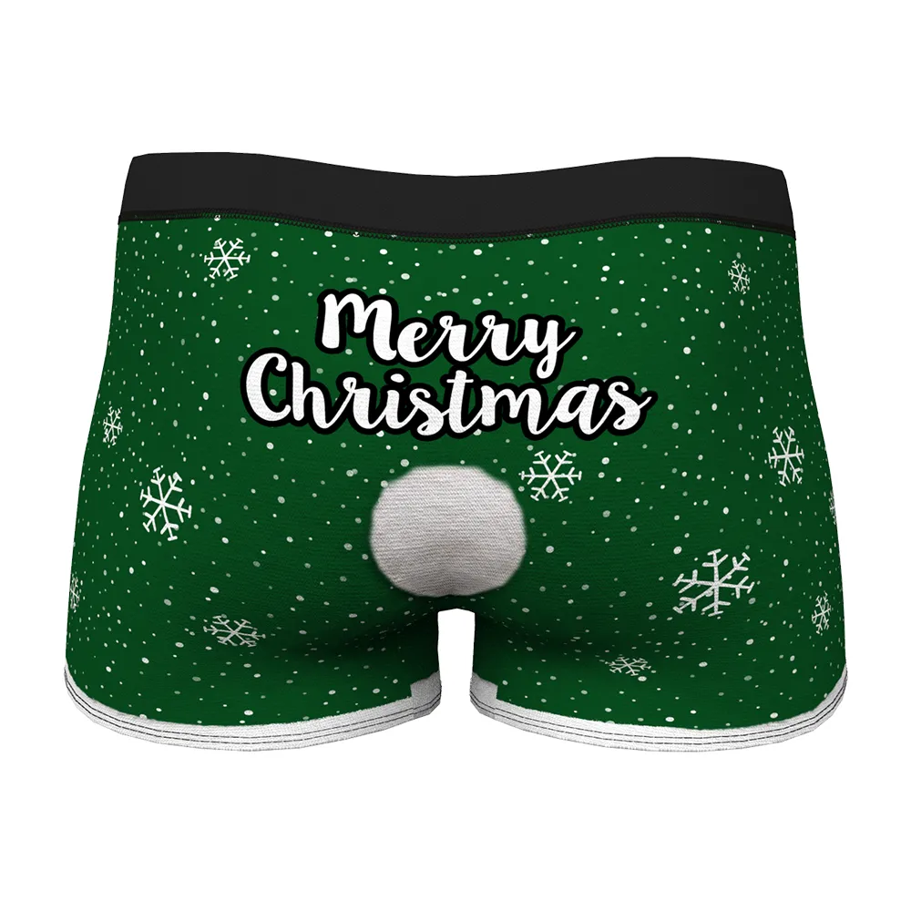 Christmas Gifts,Custom Face Men's Christmas Underwear Face On Body Boxers