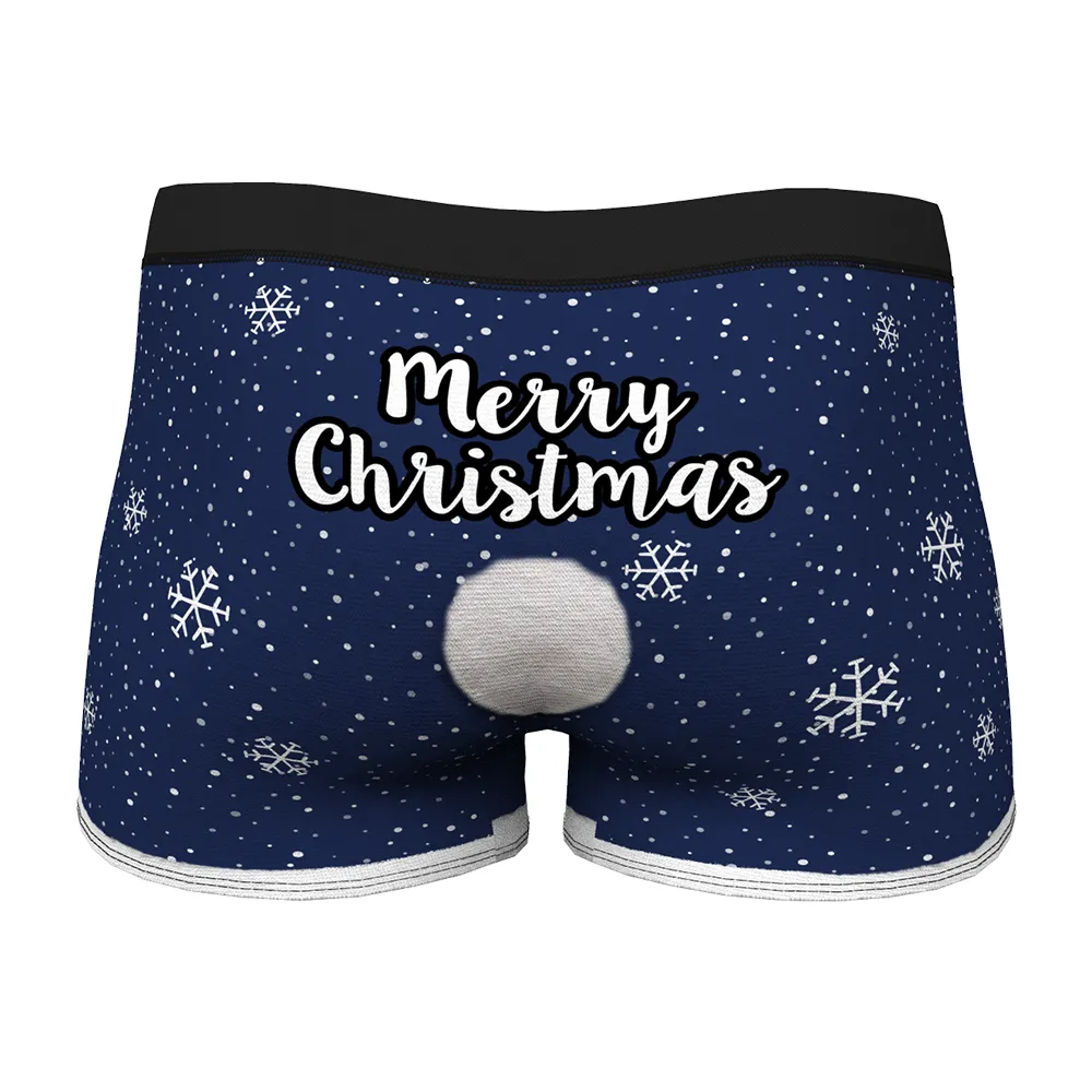 Christmas Gifts,Custom Face Men's Christmas Underwear Face On Body Boxers