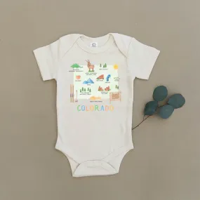 Colorado Map Organic Baby Onesie®