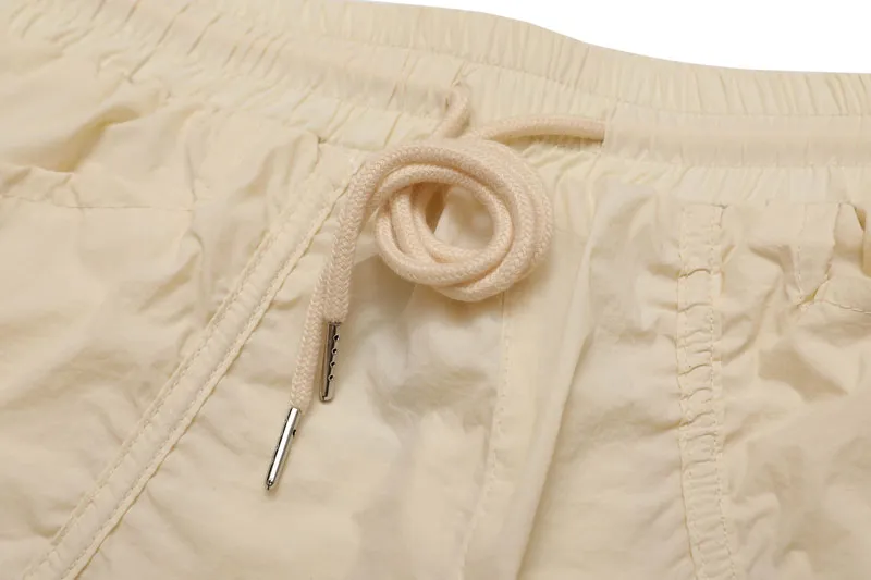 'Concept' Shirred Nylon Parachute Pants