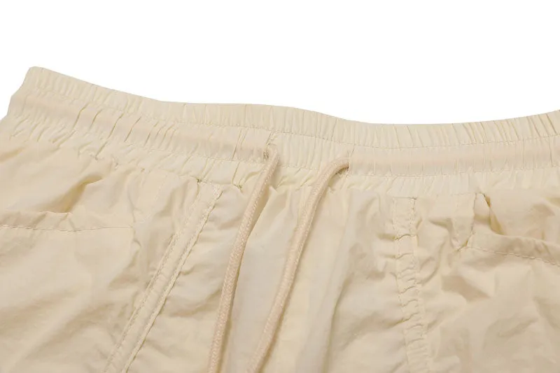 'Concept' Shirred Nylon Parachute Pants
