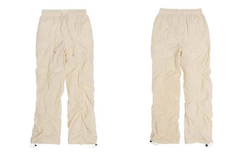'Concept' Shirred Nylon Parachute Pants