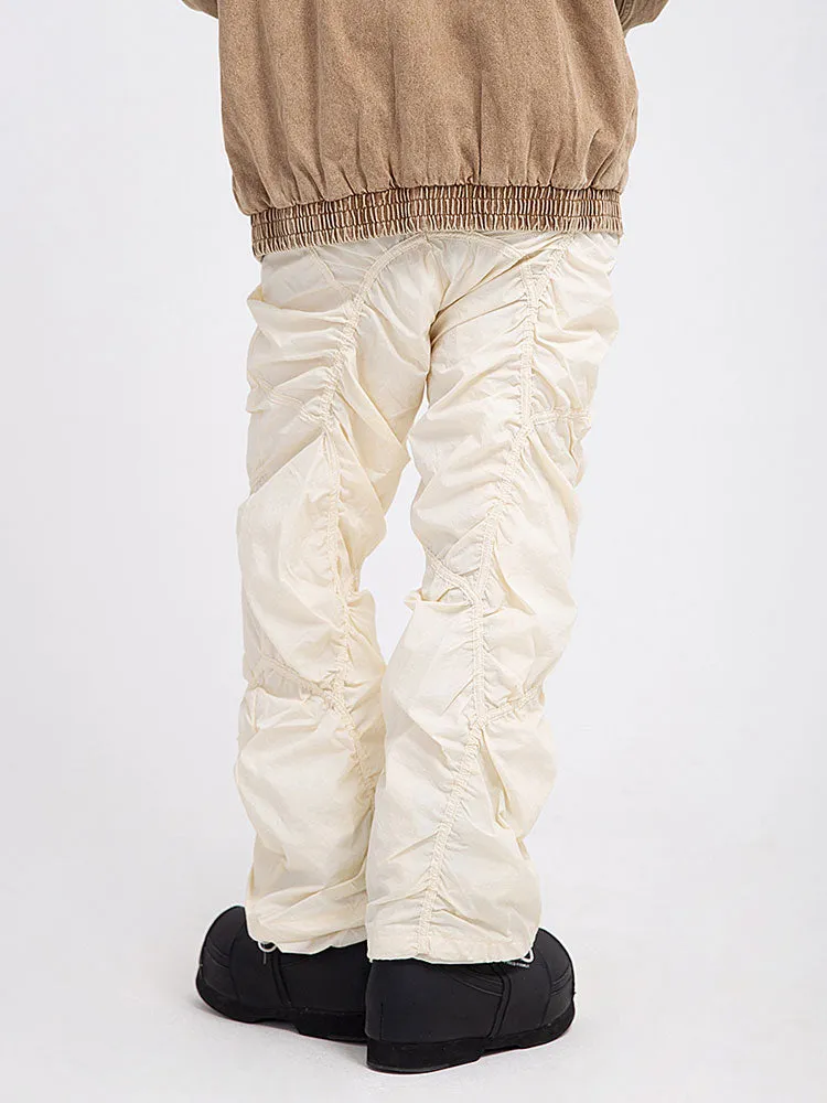 'Concept' Shirred Nylon Parachute Pants