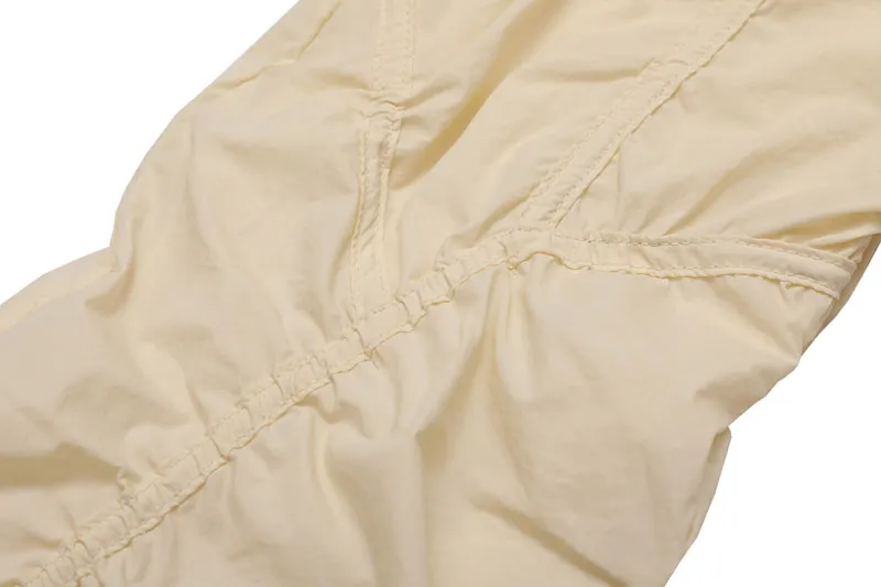 'Concept' Shirred Nylon Parachute Pants