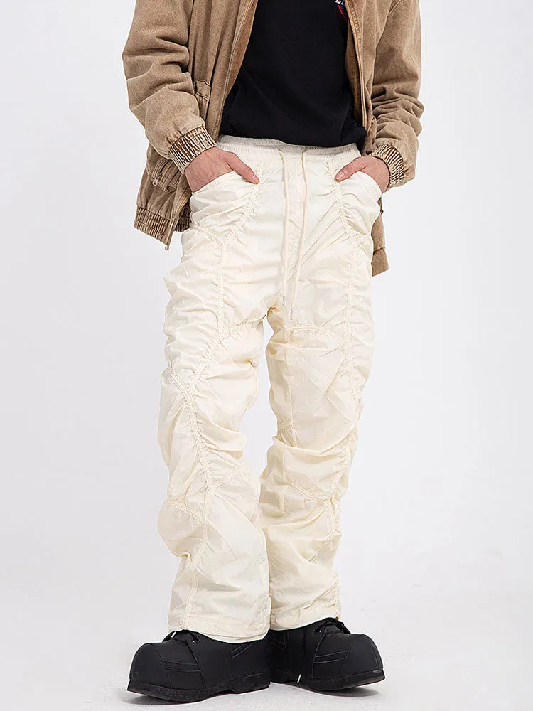 'Concept' Shirred Nylon Parachute Pants